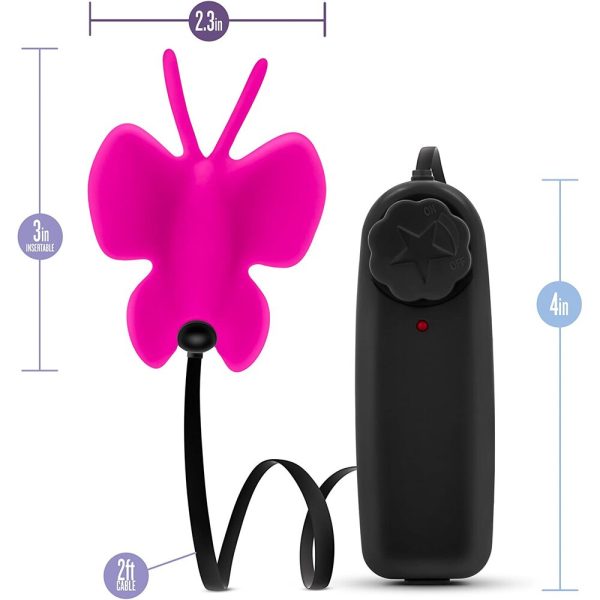 Luxe Butterfly Clitoral Teaser Fuchsia BondageBox UK