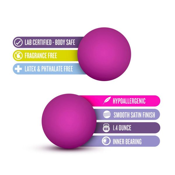 Luxe Pink Double O Kegel Balls Weighted 1.3 Ounce BondageBox UK