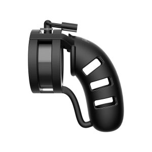 Man Cage 19 Male 4.5 Inch Chastity Cage With Ball Splitter BondageBox UK