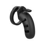 Man Cage 21 Male 4.5 Inch Black Silicone Chastity Cage BondageBox UK