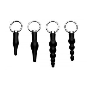 Master Series 4 Piece Silicone Anal Ringed Rimmer Set BondageBox UK