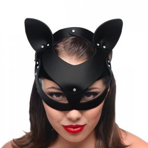 Master Series Bad Kitten Leather Cat Mask BondageBox UK