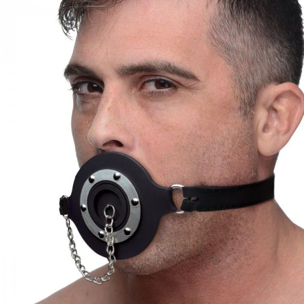 Master Series Pie Hole Silicone Feeding Gag BondageBox UK