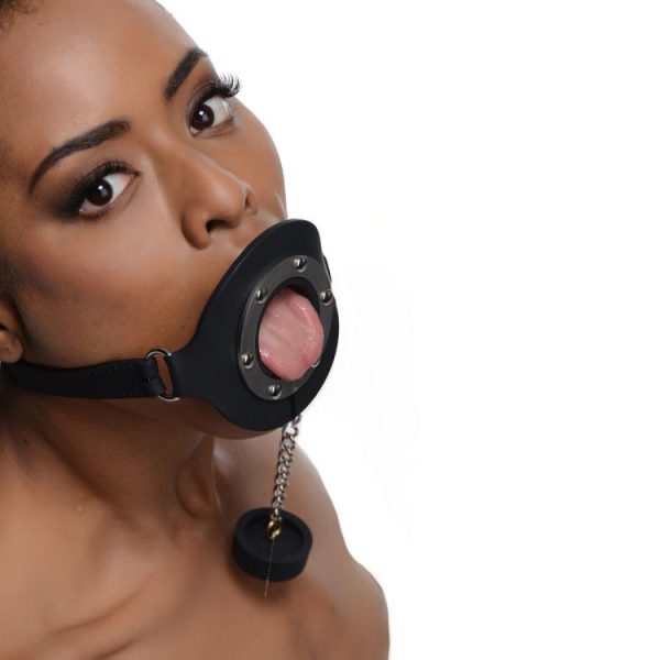 Master Series Pie Hole Silicone Feeding Gag BondageBox UK