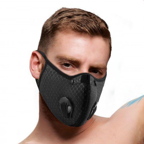 Master Series Quarantined Black Fashion Face Mask BondageBox UK