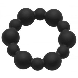 Master Series Shadow Silicone Beaded Cock Ring BondageBox UK