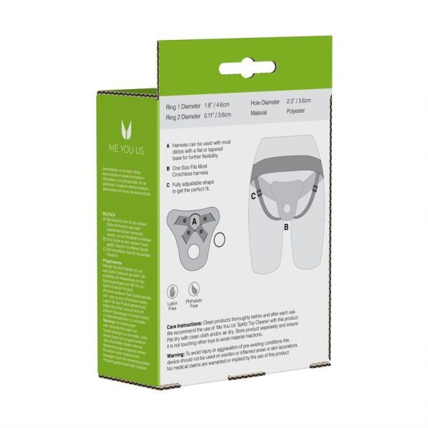 Me You Us Adjustable Harness Black BondageBox UK