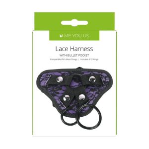 Me You Us Lace Harness With Bullet Pocket BondageBox UK