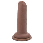 Me You Us Uncut Ultra Cock 6 Inch Dildo Flesh Brown BondageBox UK