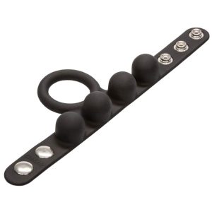 Medium Weighted Penis Ring and Ball Stretcher BondageBox UK