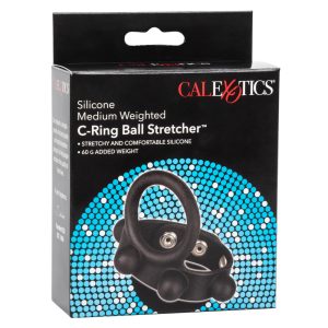 Medium Weighted Penis Ring and Ball Stretcher BondageBox UK