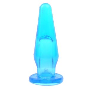 Mini Butt Plug With Finger Hole Blue BondageBox UK
