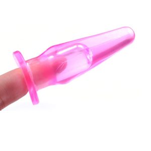 Mini Butt Plug With Finger Hole Pink BondageBox UK