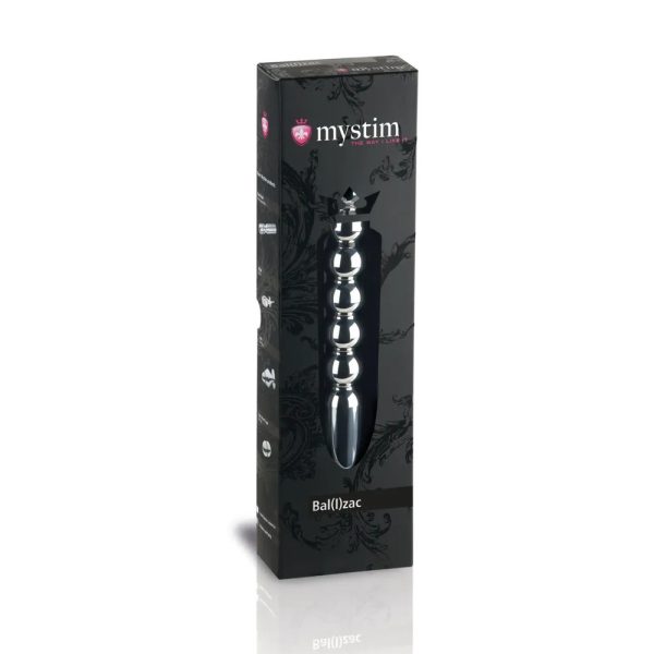 MyStim Ballzac Metal Dildo BondageBox UK