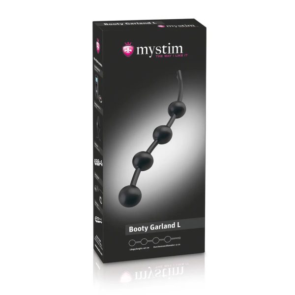 MyStim Booty Garland Large E Stim Anal Beads BondageBox UK