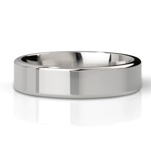 MyStim Duke Stainless Steel Polished Cock Ring BondageBox UK