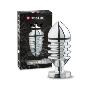 MyStim Hector Helix Large Aluminium Butt Plug BondageBox UK