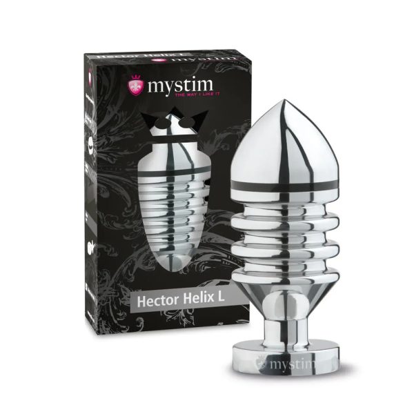 MyStim Hector Helix Large Aluminium Butt Plug BondageBox UK