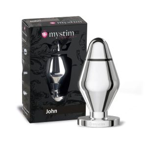 MyStim Large John Metal Butt Plug BondageBox UK