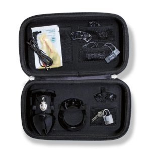 MyStim Pubic Enemy No 1 Black Edition Electrosex Cock Cage BondageBox UK