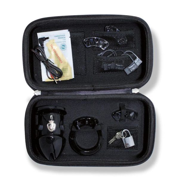 MyStim Pubic Enemy No 1 Black Edition Electrosex Cock Cage BondageBox UK