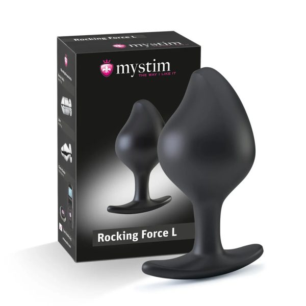 MyStim Rocking Force Large E Stim Butt Plug BondageBox UK
