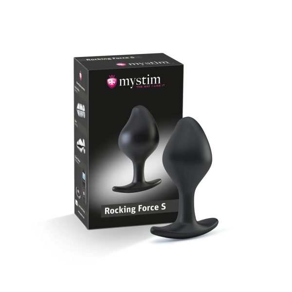MyStim Rocking Force Small E Stim Butt Plug BondageBox UK