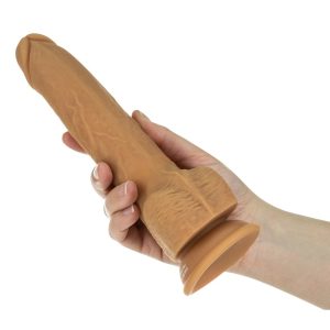 Naked Attraction 9 Inch Thrusting Dildo Caramel BondageBox UK