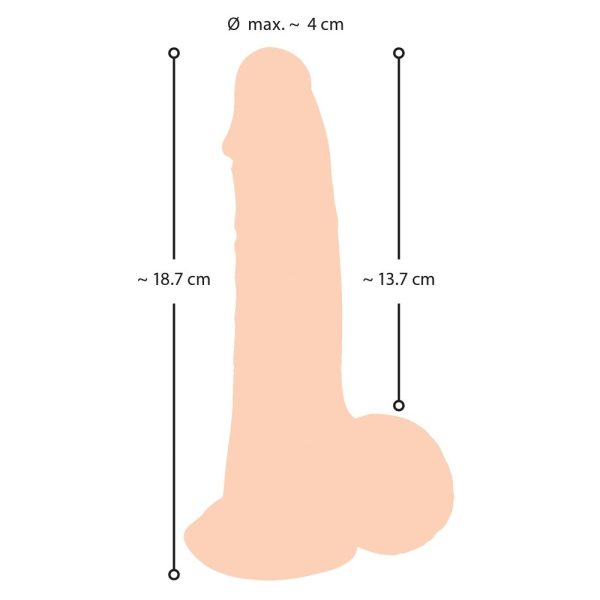 Nature Skin Dildo With Movable Skin 19cm BondageBox UK