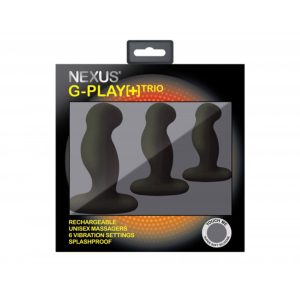 Nexus G Play Trio Vibrating Prostate Massagers Black BondageBox UK