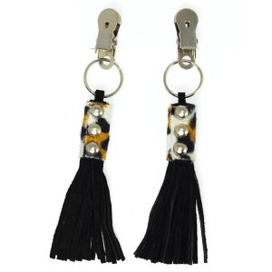 Nipple Clamps With Animal Print BondageBox UK