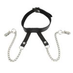 Nipple Clamps With Neck Collar BondageBox UK