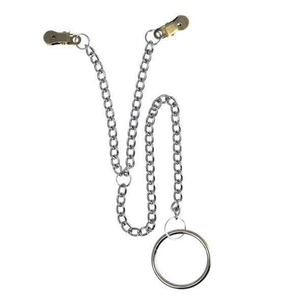 Nipple Clamps With Scrotum Ring BondageBox UK