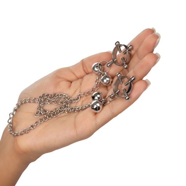 Nipple Grips 4 Point Nipple Press With Bells BondageBox UK