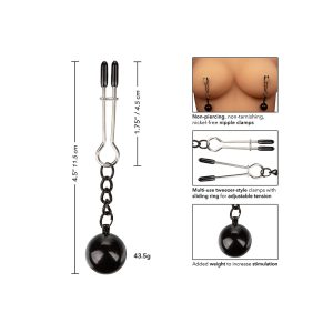 Nipple Grips Weighted Tweezer Nipple Clamps BondageBox UK