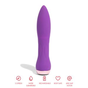 Nu Sensuelle Silicone 60SX AMP Bullet Purple BondageBox UK
