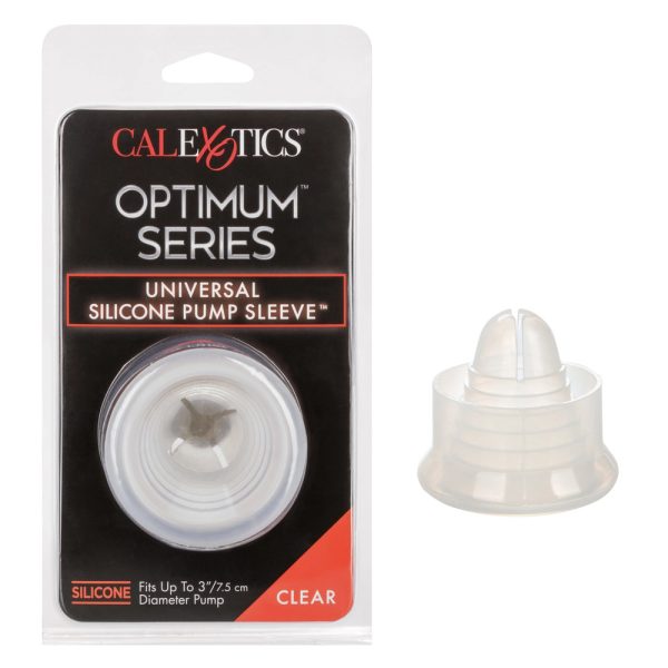 Optimum Series Universal Silicone Pump Sleeve Clear BondageBox UK