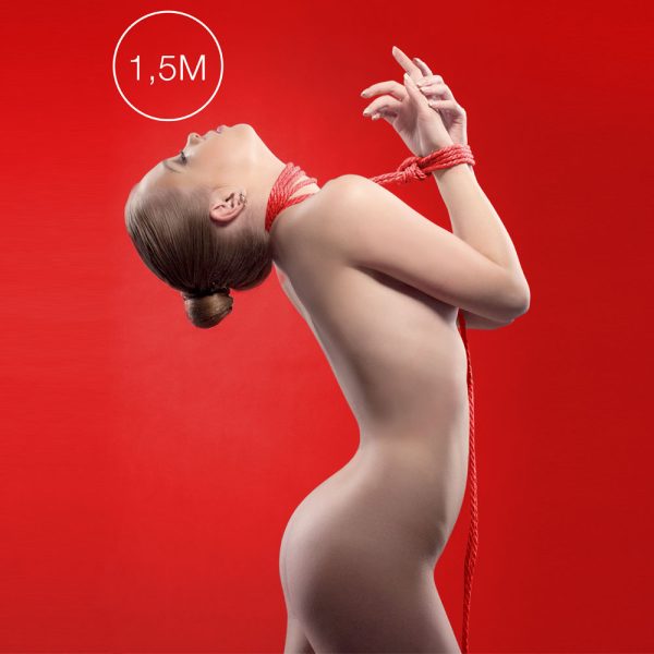 Ouch 1.5 Meters Kinbaku Mini Rope Red BondageBox UK