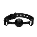 Ouch Breathable Luxury Black Ball Gag BondageBox UK