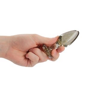 Ouch Golden Glitter Acrylic Butt Plug Set BondageBox UK