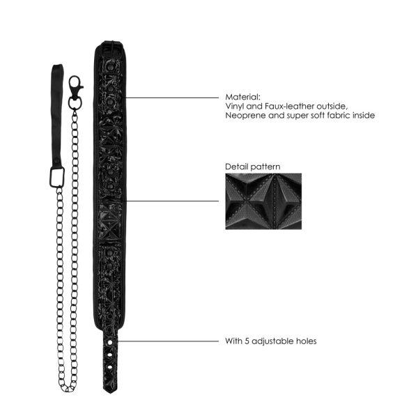 Ouch Luxury Collar With Leash BondageBox UK