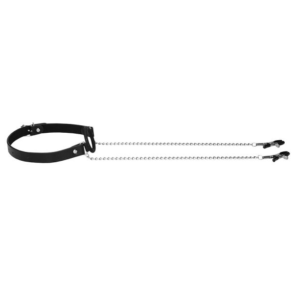 Ouch O Ring Gag With Nipple Clamps BondageBox UK