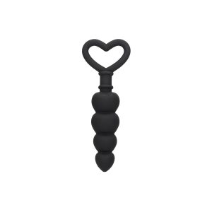 Ouch Silicone Anal Love Beads Black BondageBox UK