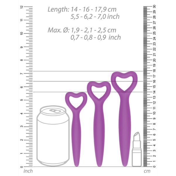 Ouch Silicone Vaginal Dilator Set Purple BondageBox UK