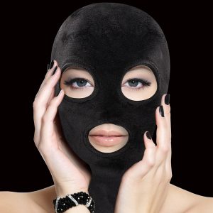 Ouch Velvet Mask With Eye And Mouth Opening BondageBox UK