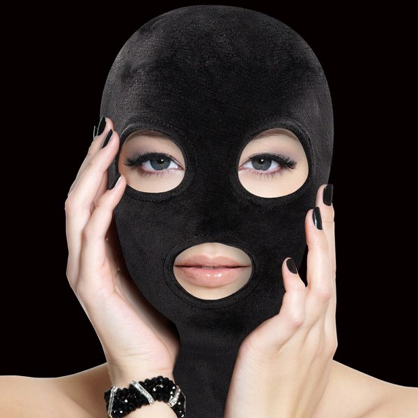 Ouch Velvet Mask With Eye And Mouth Opening BondageBox UK