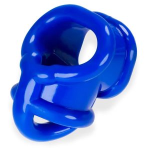 Oxballs Ballsling With Ballsplitter Cock Ring Police Blue BondageBox UK