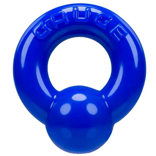 Oxballs Gauge Super Flex Cock Ring Police Blue BondageBox UK