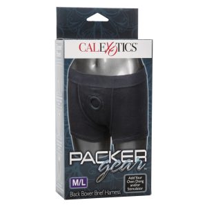Packer Gear Boxer Harness Black Medium to Large BondageBox UK