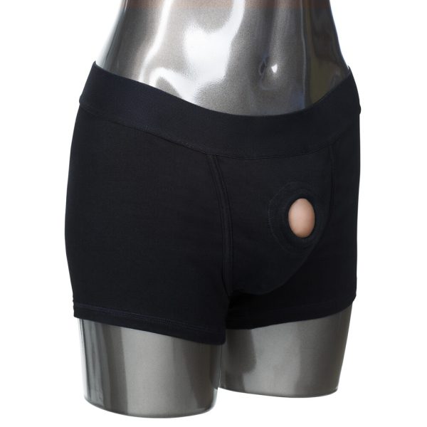 Packer Gear Boxer Harness Black Xtra Small to Small BondageBox UK
